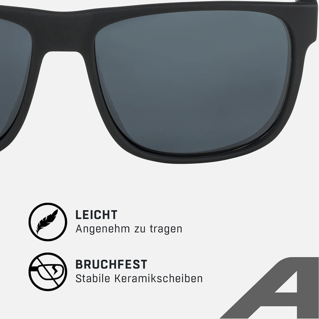 ALPINA NACAN III - Verzerrungsfreie und Bruchsichere Sonnenbrille Mit 100% UV-Schutz Für Erwachsene