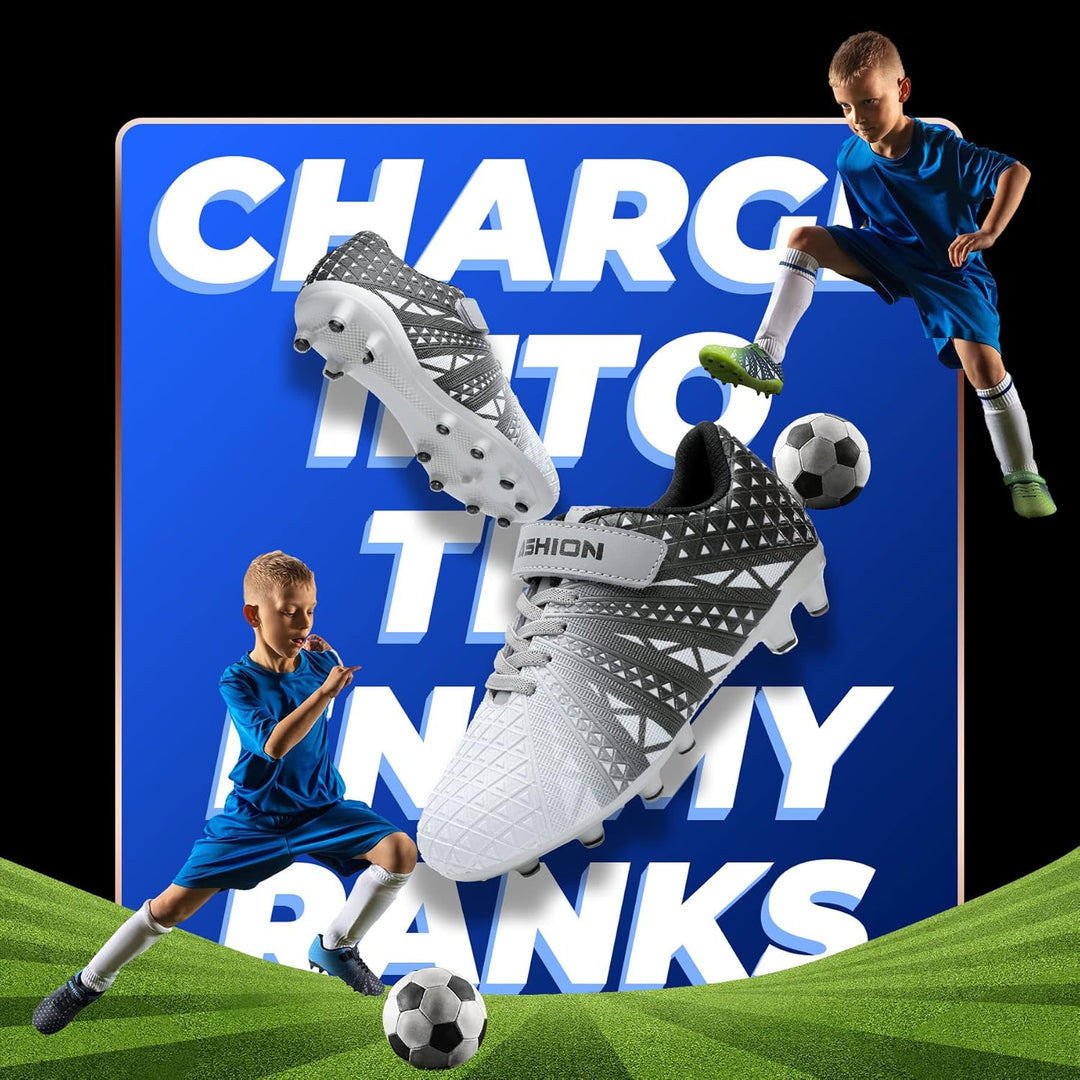 ASHION Fussballschuh Kinder Fussballschuhe Footballschuhe Outdoor Athletic Soccer Schuhe, 31 EU B Si