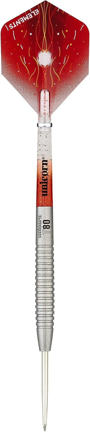 Unicorn Striker Dartpfeile Typ 2, 80% Wolfram, Stahlspitze 21 g rot, 21 g rot