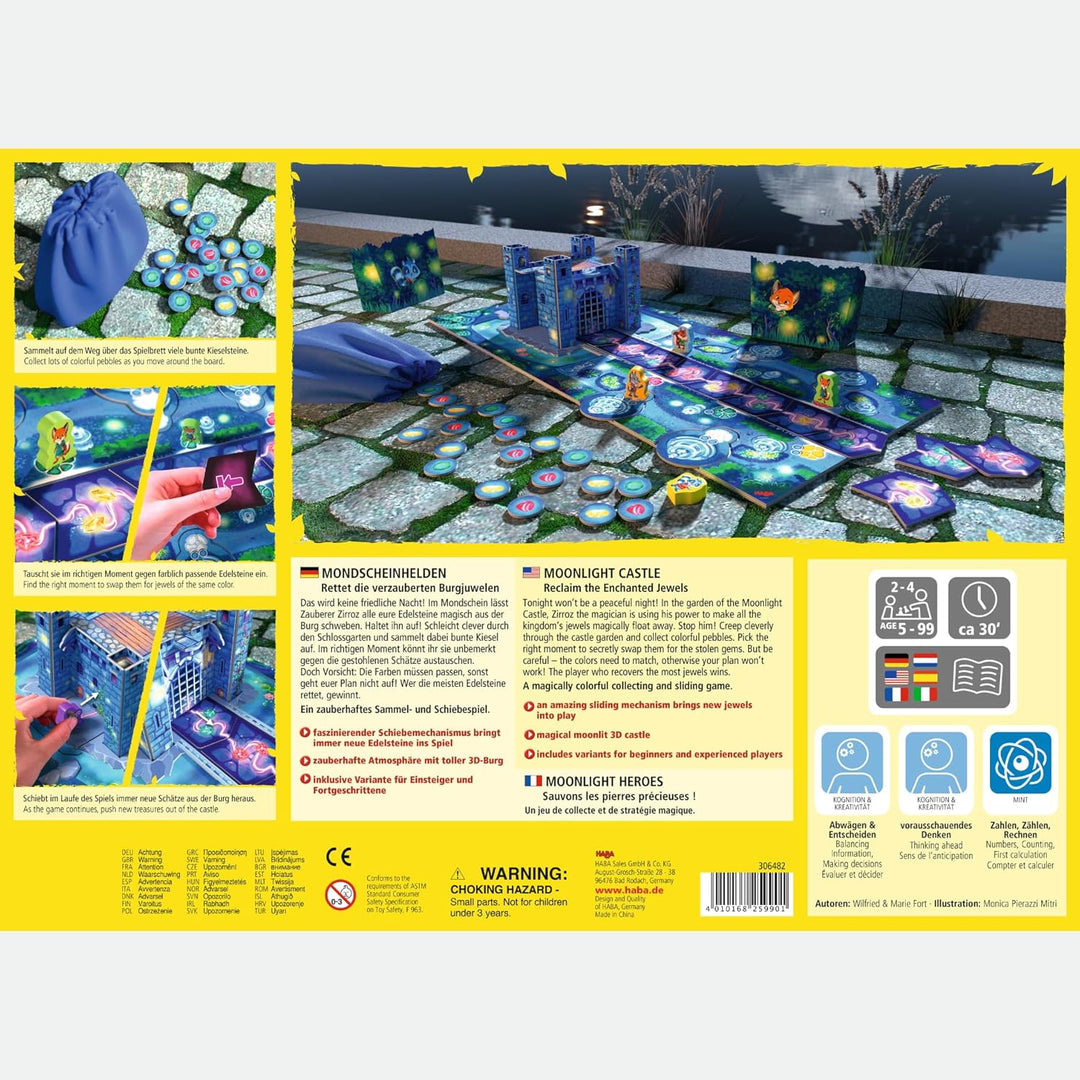 HABA - Moonlight Heroes – Gesellschaftsspiel – Ein magisches Sammel- und Strategiespiel – 5 Jahre un
