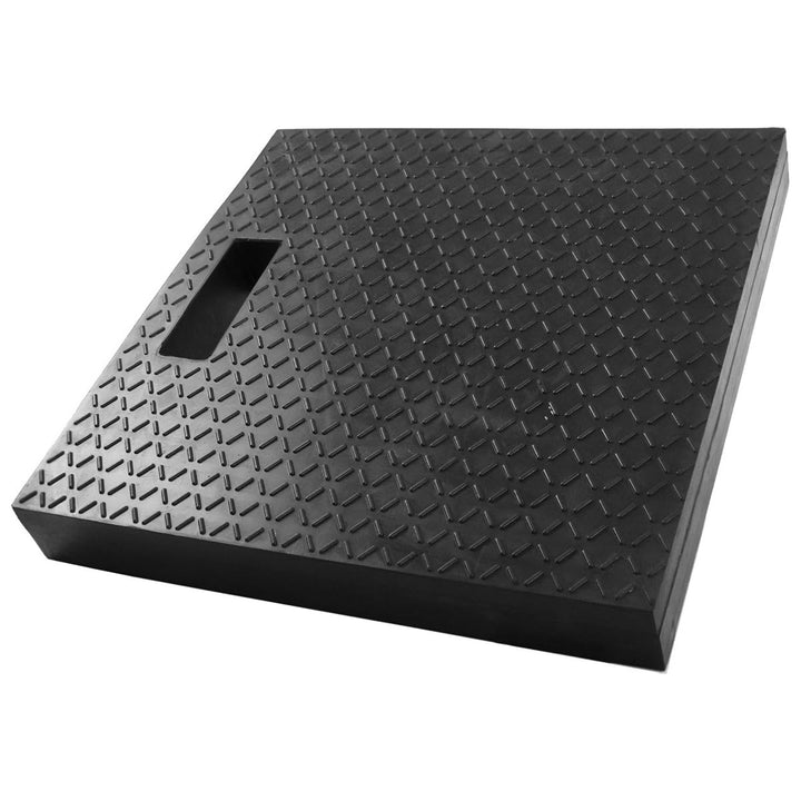 lasiprofi Unterleg-Schutzplatte aus Hartgummi, 400x400x30 mm, für Arbeitsmaschinen, Container, Gerüs