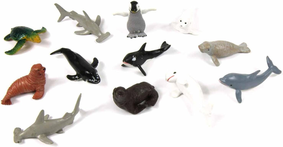 Miniblings 10x Meerestiere Meeressäuger Wale Tierfiguren Figuren Seetiere Kinder