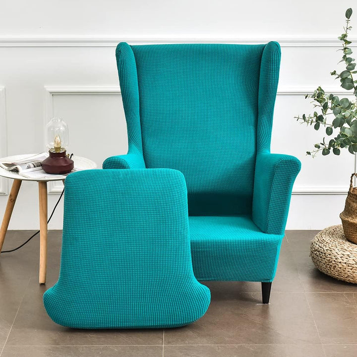 CHNSHOME Sesselhusse Ohrensessel 2 Stück Ohrensessel Bezug Elastisch Ohrensessel Überzug Bezug Sesse