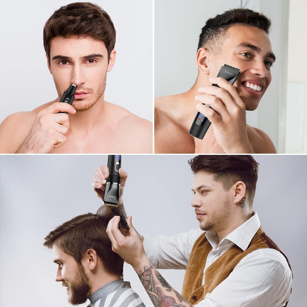 Hatteker Haarschneidemaschine Profi Haarschneider Herren Haartrimmer Bartschneider Barttrimmer Präzi