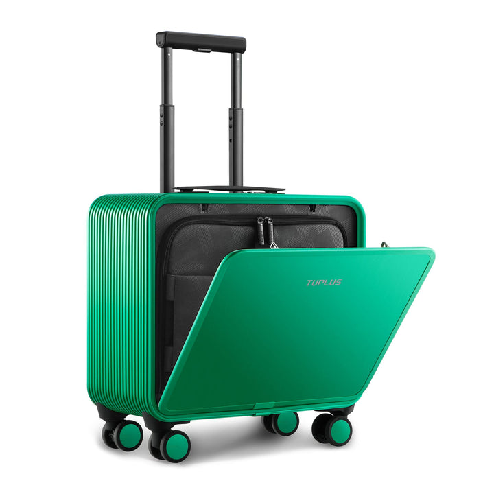 TUPLUS Koffer Aluminium Trolley Rollkoffer mit 4 Rollen Reisekoffer Handgepäck Hartschalenkoffer mit