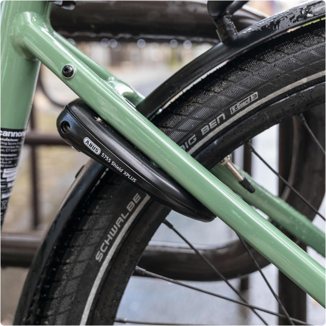 ABUS Unisex – Erwachsene 5755L R BK OE Rahmenschlösser, Unifarben, universal