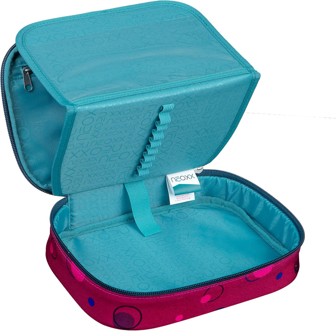 neoxx - Schlamperbox Dunk Bubble me Around – aus recycelten PET-Flaschen – Platz für EIN Geodreieck