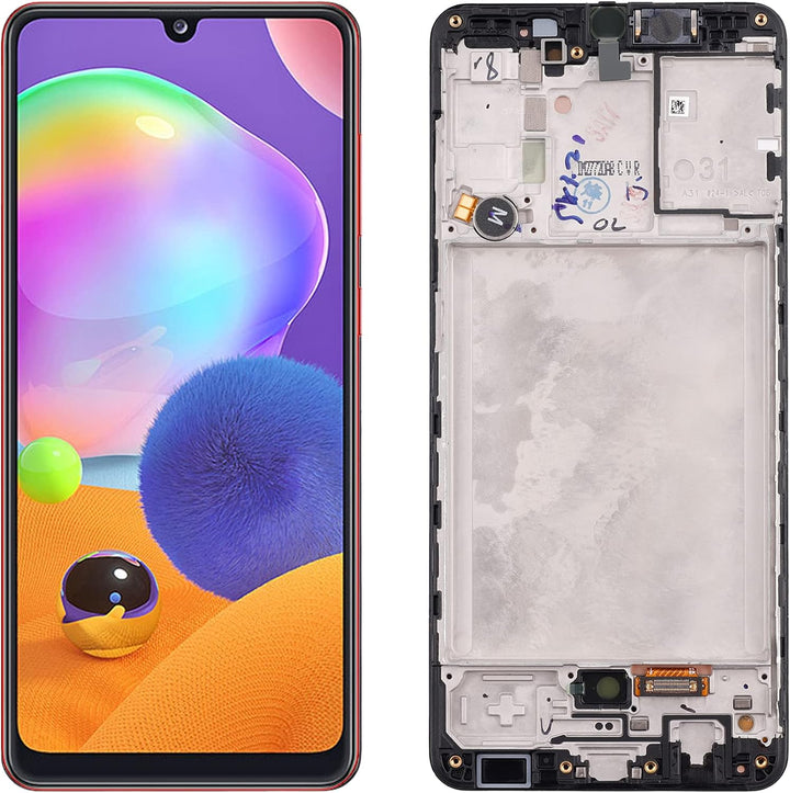 SwarKing AMOLED kompatibel mit Samsung Galaxy A31 LCD Display Touch Screen Digitizer (Schwarz mit Ra