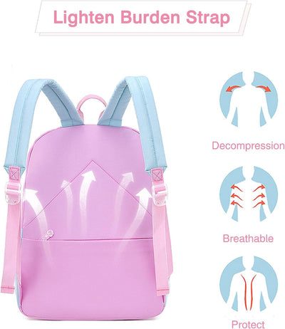 FANDARE Kinderrucksack Schulranzen Schultaschen Mädchen Schulrucksack Kinder Schultasche für 1-3 Kla