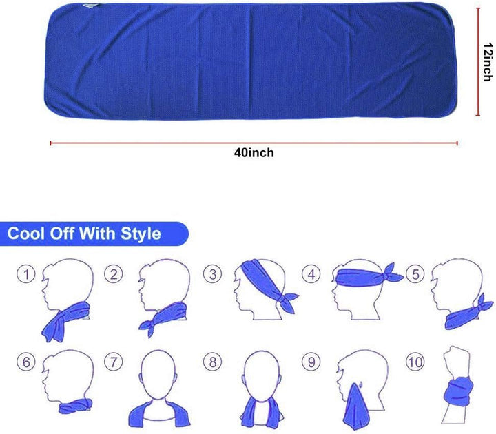 Sukeen Kühltuch Set, kühlendes Handtuch Kühltücher Hals, Handtuch kühlend, Cooling Towel, Kühltücher
