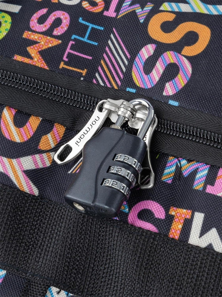 normani Reisetasche XXL Trolly mit Rollen Jumbo Travel Bag aus robustem Material Schwarz-missy / 80