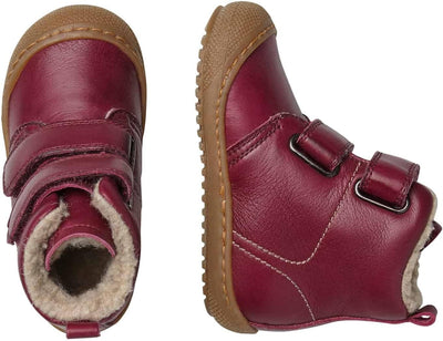 Naturino BUBBLE VL-Stiefeletten aus gefüttertem Nappaleder 18 EU Bordeaux, 18 EU Bordeaux