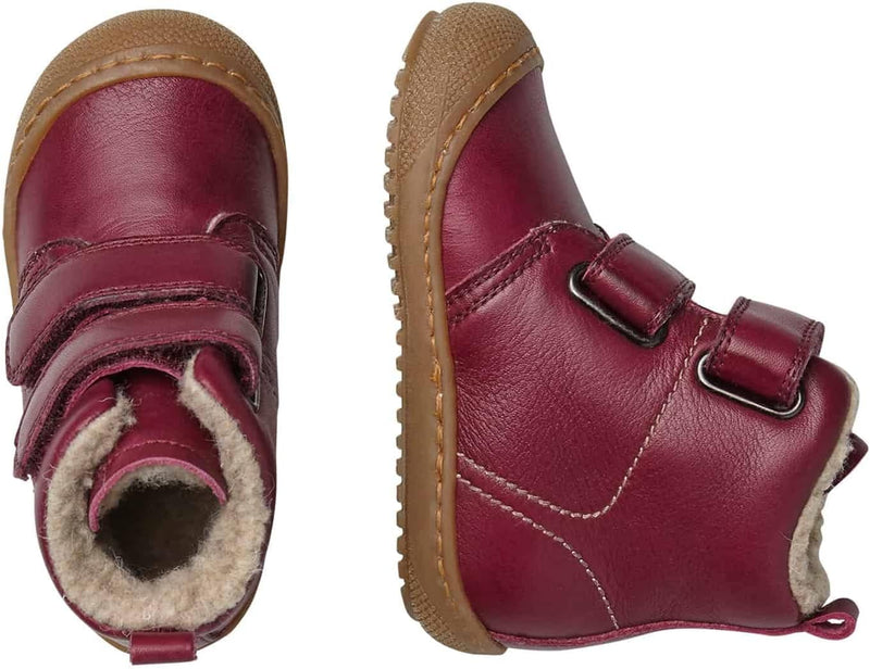 Naturino BUBBLE VL-Stiefeletten aus gefüttertem Nappaleder 18 EU Bordeaux, 18 EU Bordeaux