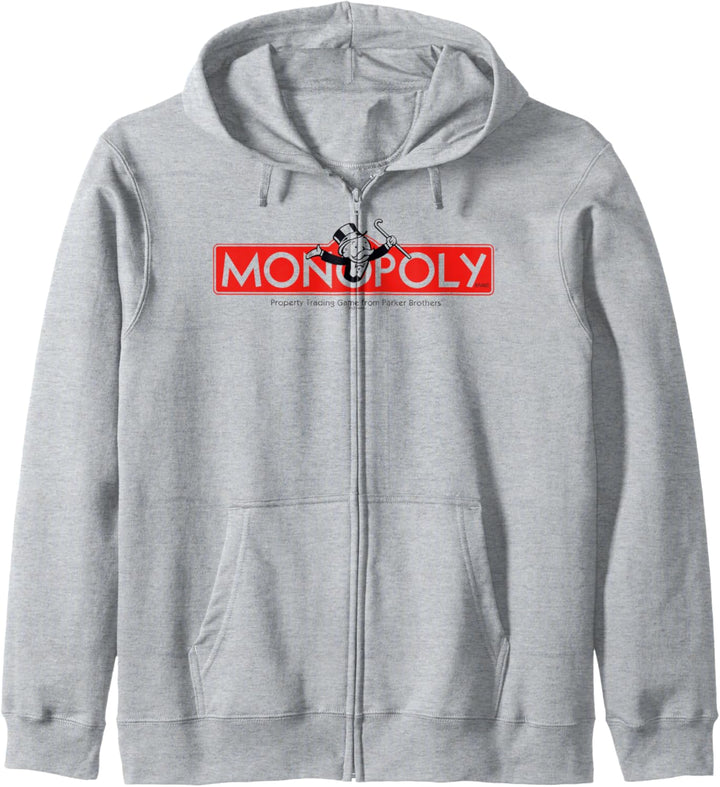 Monopoly Classic Vintage Game Board Title Logo Kapuzenjacke
