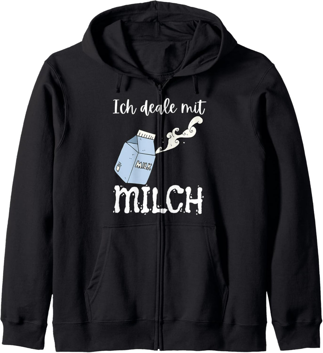 Ich Deale Mit Milchkühe Milch Bauer Milchbauer Landwirt Milk Kapuzenjacke
