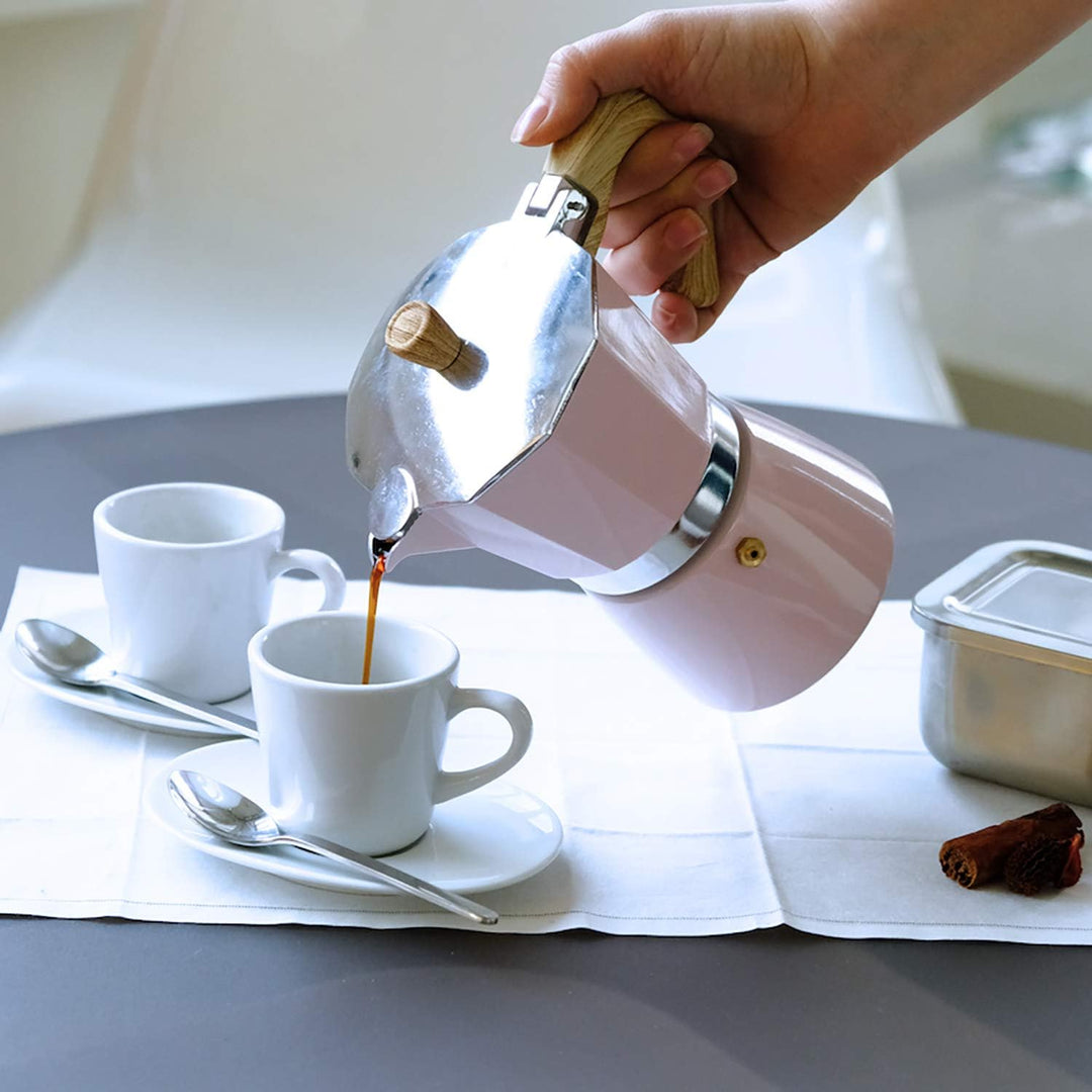 GNALI &amp; ZANI Venezia Espressokocher 9 Tassen, grau, Induktion | Mokkakanne aus Aluminium, Softtouch-