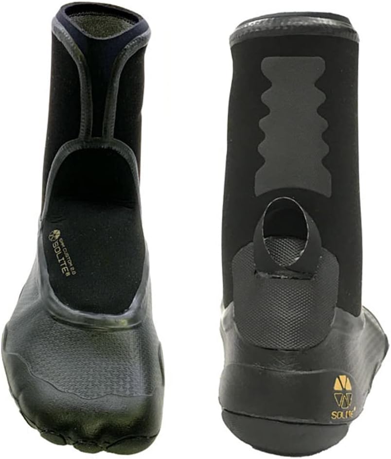 Solite 2025 Custom 2.0 3mm Wetsuit Boots 21004 - Black/Gum - 6 UK, 6 UK
