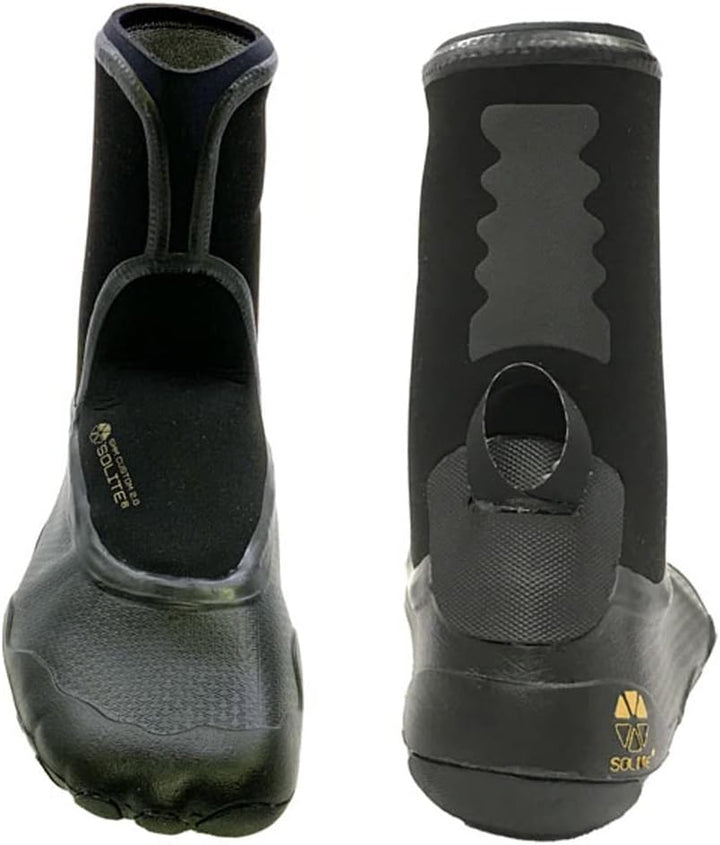 Solite 2025 Custom 2.0 3mm Wetsuit Boots 21004 - Black/Gum - 6 UK, 6 UK