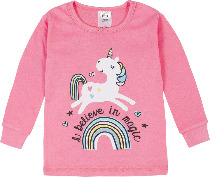 Gerber Baby - Mädchen 4-Piece Pajama Set Pyjama-Set 4 Jahre Unicorn Magic Pink, 4 Jahre Unicorn Magi