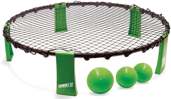 Schildkröt Roundnet Set, komplettes Set für den sofortigen Start, wählbar, inkl. 3 Bälle, Ballpumpe