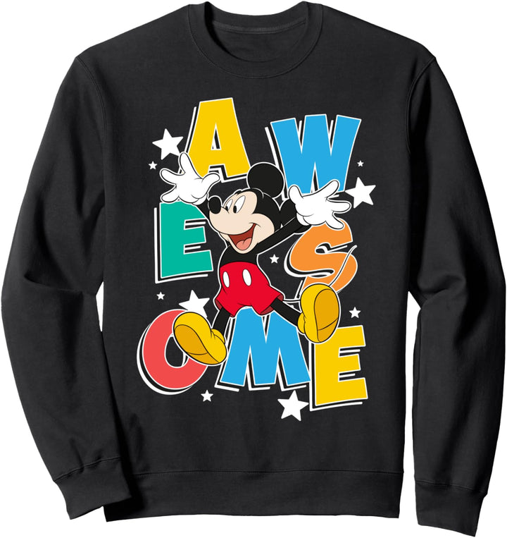 Disney Mickey And Friends Mickey Awesome Jump Portrait Sweatshirt
