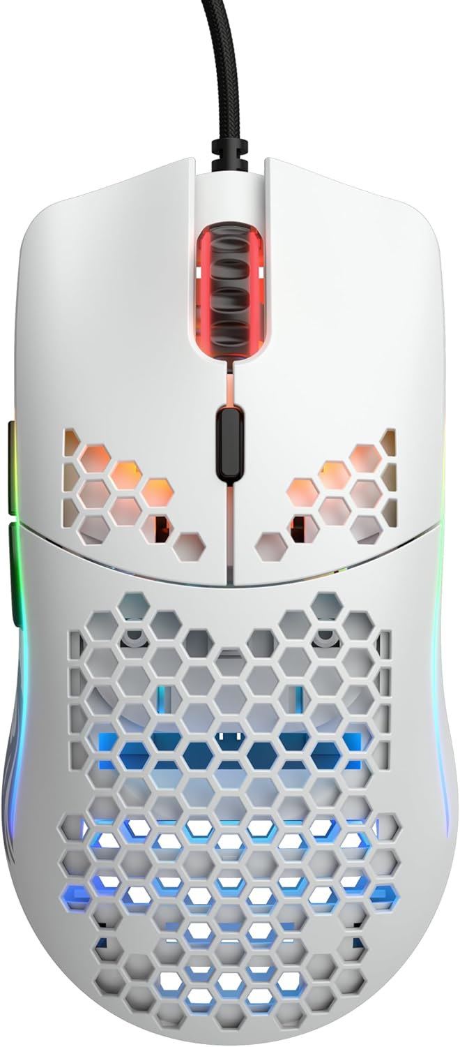 Glorious Gaming Model O- (Minus) Compact Wired Gaming Mouse – Im superleichten Wabendesign mit 58 g,
