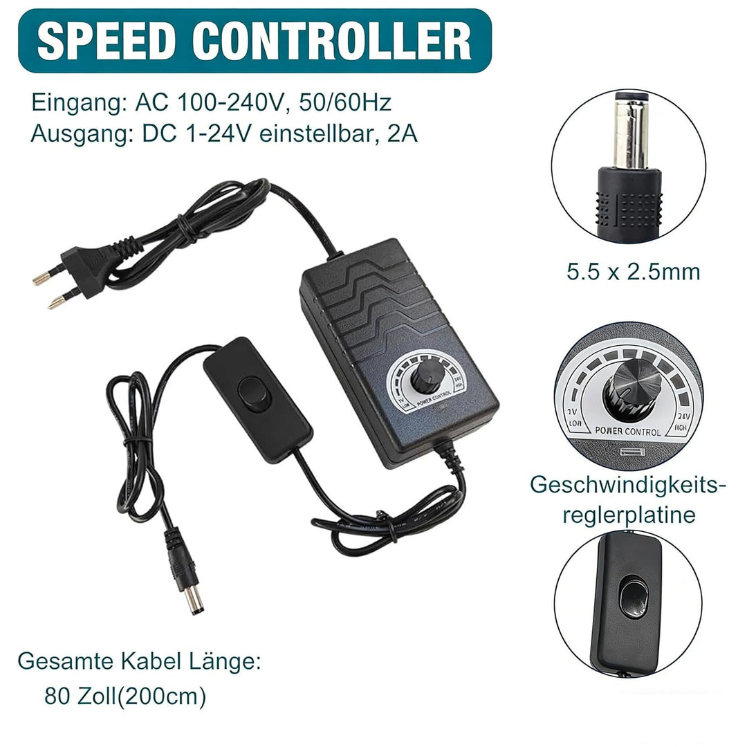 Hubkolbenmotor Linearaktuator DC 24V 160rpm Hub 30-150mm mit Saugnapf und Geschwindigkeitsregler, ei