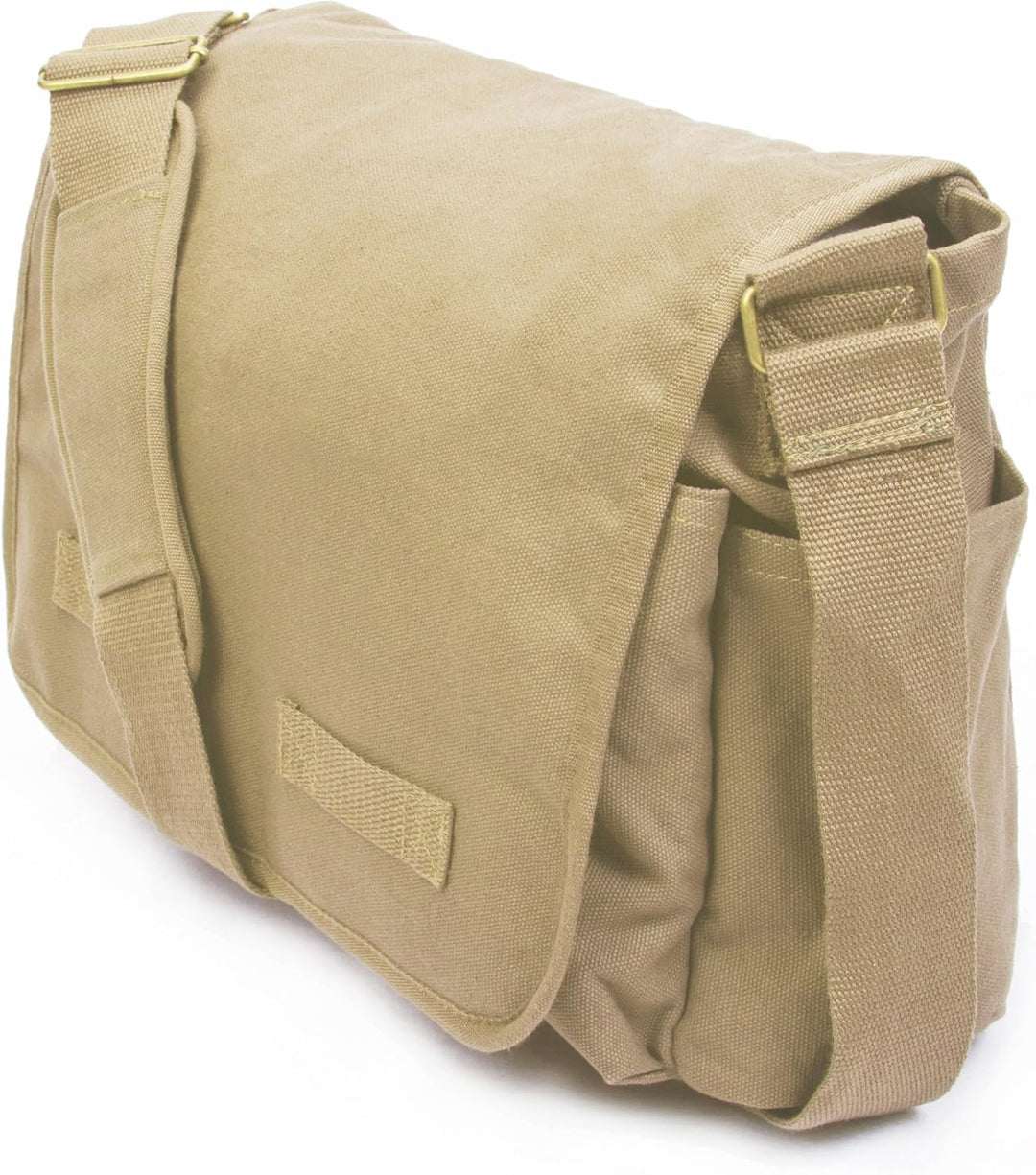 Sweetbriar Classic Vintage Messenger Bag - Original Heavyweight Cotton Canvas Shoulder Bag with Upgr