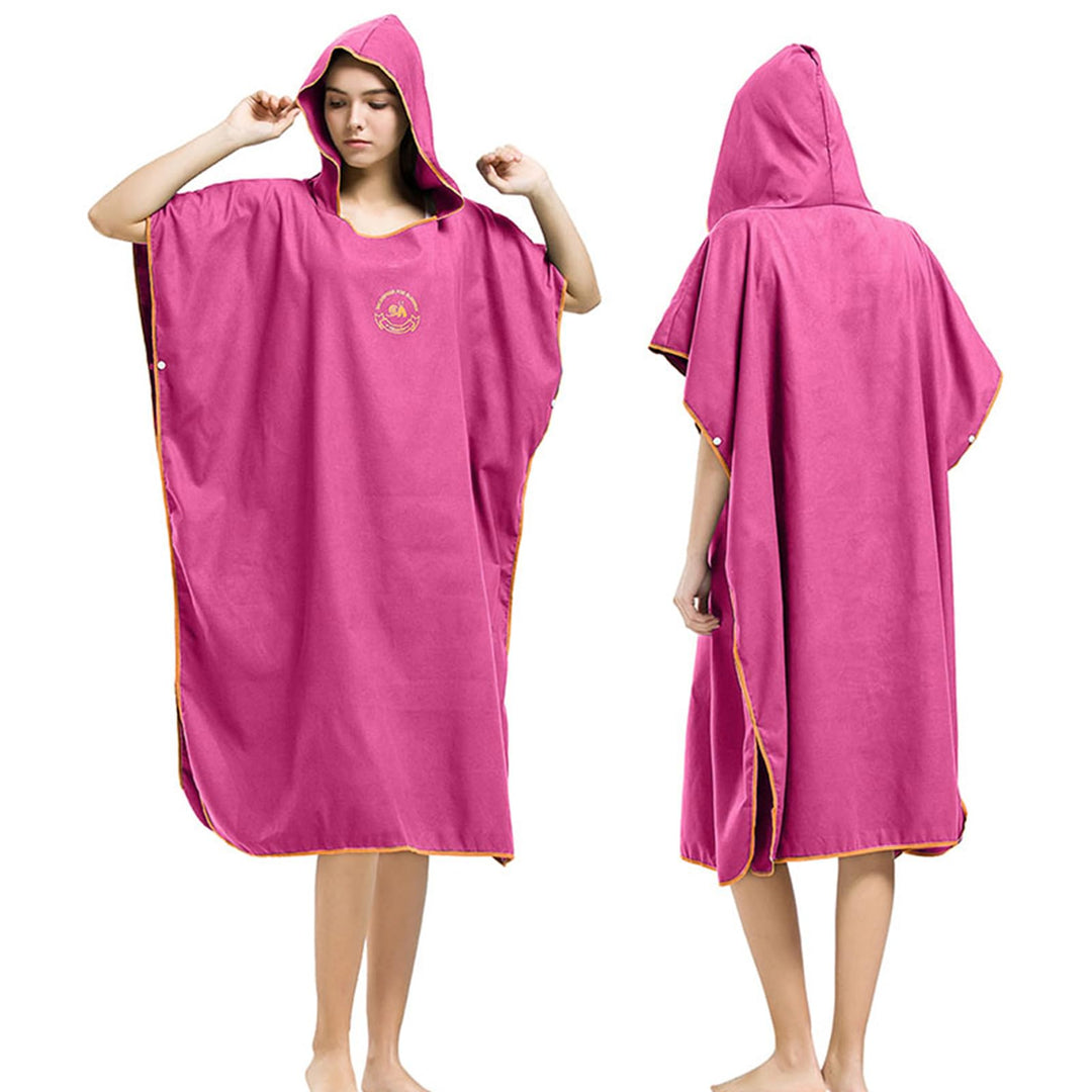 Hiturbo Mikrofaser Handtuch Poncho, Umziehhilfe Strand, Surf Poncho Herren und Damen Changing Robe,