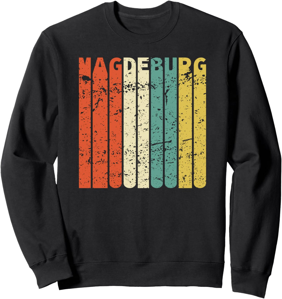 Retro Magdeburg Einwohner Stadt Magdeburger Sweatshirt