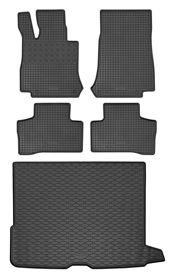 Passgenaue Kofferraumwanne und Gummifussmatten geeignet für GLC (X253) Bj. ab 2015 EIN Set