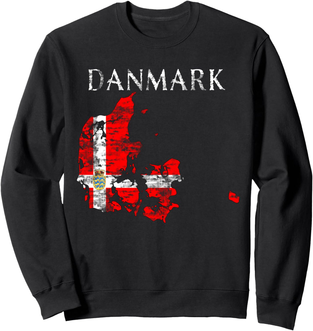 Dänemark, dänische skandinavische Flagge Sweatshirt