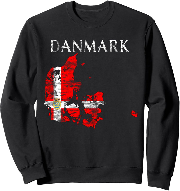 Dänemark, dänische skandinavische Flagge Sweatshirt