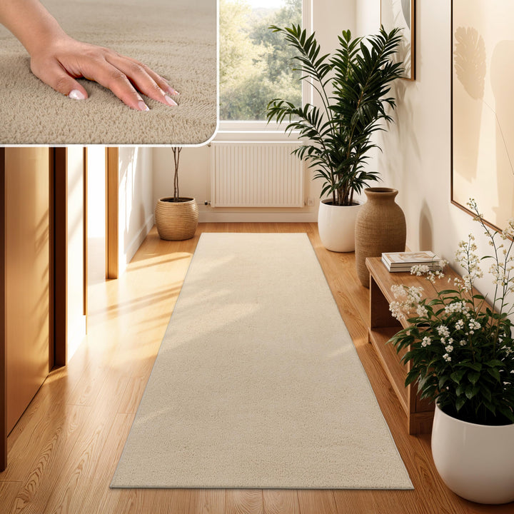 Paco Home Waschbarer Teppich Wohnzimmer Schlafzimmer Kurzflor rutschfest Flauschig Weich Moderne Ein