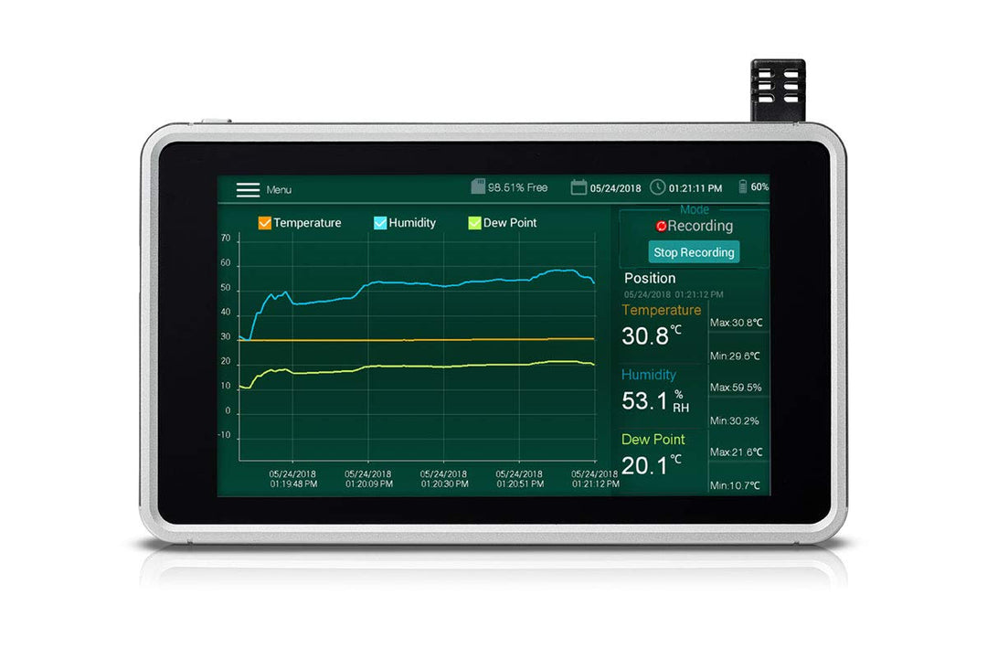 Extech RH550 Luftfeuchtemessgeraet (Hygrometer) 10% rF 95% rF Datenloggerfunktion, Taupunkt-/Schimme