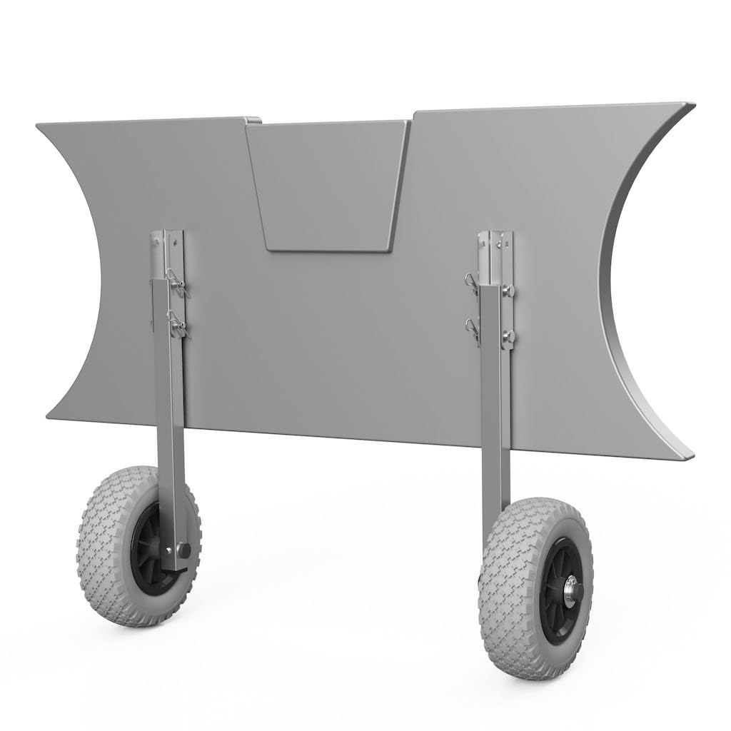 SUPROD Heckräder Slipräder Schlauchbooträder Transporträder klappbar Edelstahl ET200 grau/schwarz, g