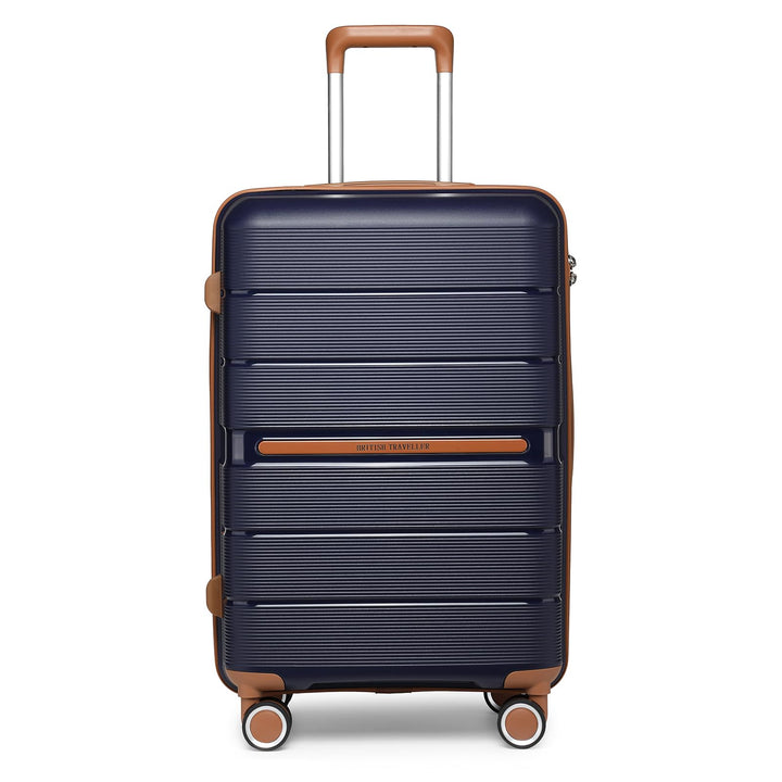 British Traveller Reisekoffer Mittelgross Koffer Trolleys Mittelgross Hartschalenkoffer 100% PP Hand