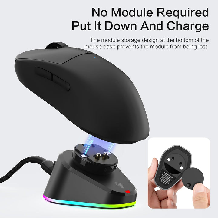 Ladestation für Logitech Mouse G PRO X Superlight, G502/G502X/G502X Plus Lightspeed, G703, G903, G P