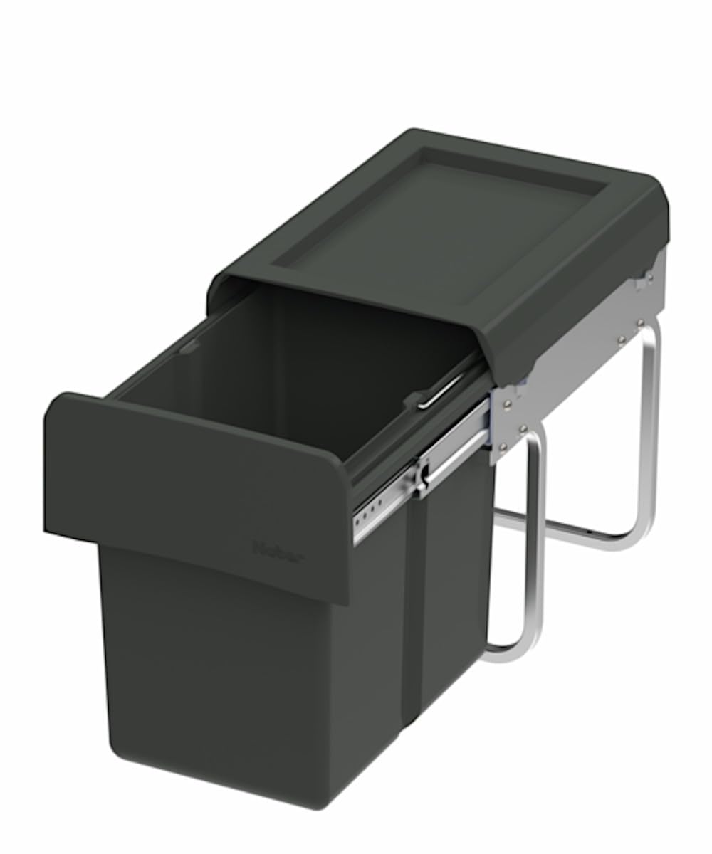 Naber CLAP 1/300-1 Abfallsorter 15 Liter in Anthrazit ab 30 cm Schrankbreite