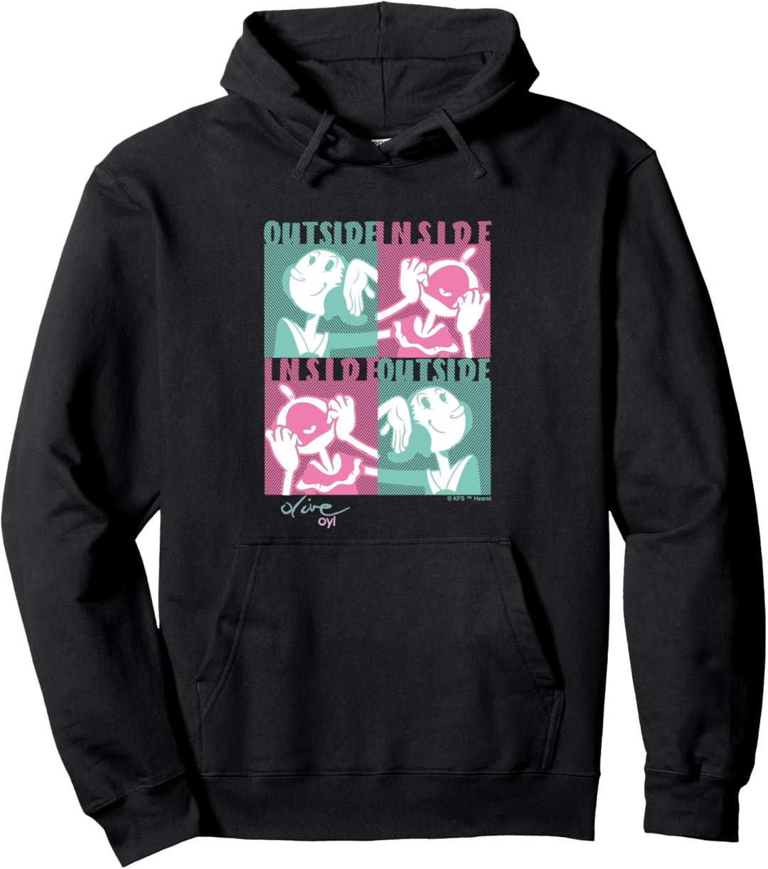 Olive Oyl's Express Yourself Collection "Outside Inside" T-Shirt Pullover Hoodie