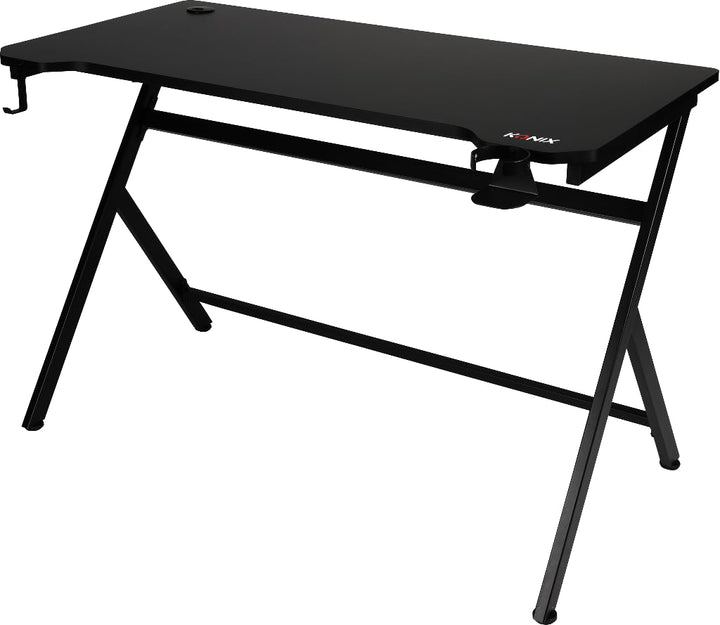 Konix Fenris Gaming Schreibtisch 120 x 60 x 78 cm in Y-Form - Tischplatte aus Holz und Metall - Bech
