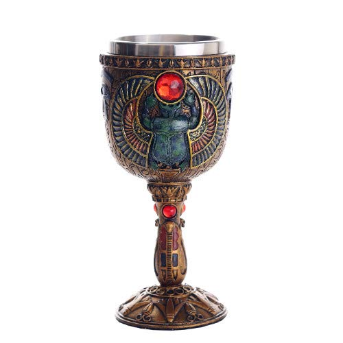 Pacific Giftware alter ägypter winged scarabäus ceremonial kelch cup 210ml weinkelch Braun 7oz