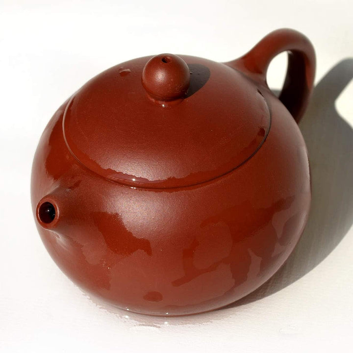 Yxhupot chinesische Yixing-Teekanne, echter DaHongPao Tonrot, Xishi Pots, Kugelfilter (240 ml) 8oz/2