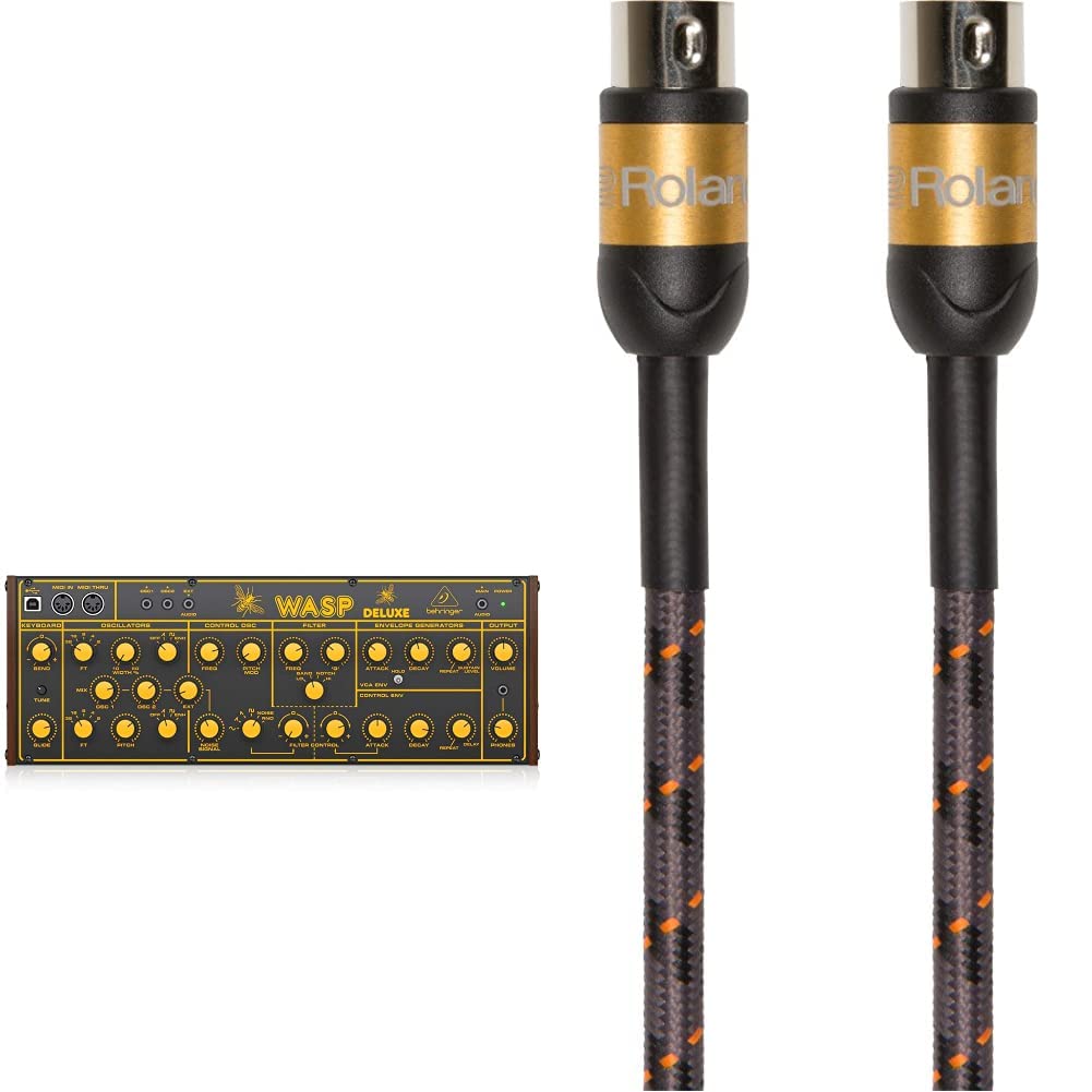 Behringer Wasp Deluxe Legendärer analoger Synthesizer mit Dual OSCs, Multi-Mode VCF, 16-stimmiger Po