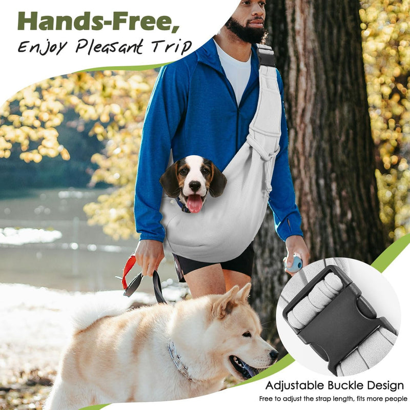 Pawaboo Hundetragetasche, Tragbare Haustier Hundetasche mit Verstellbare Schultergurt,Outdoor Reise