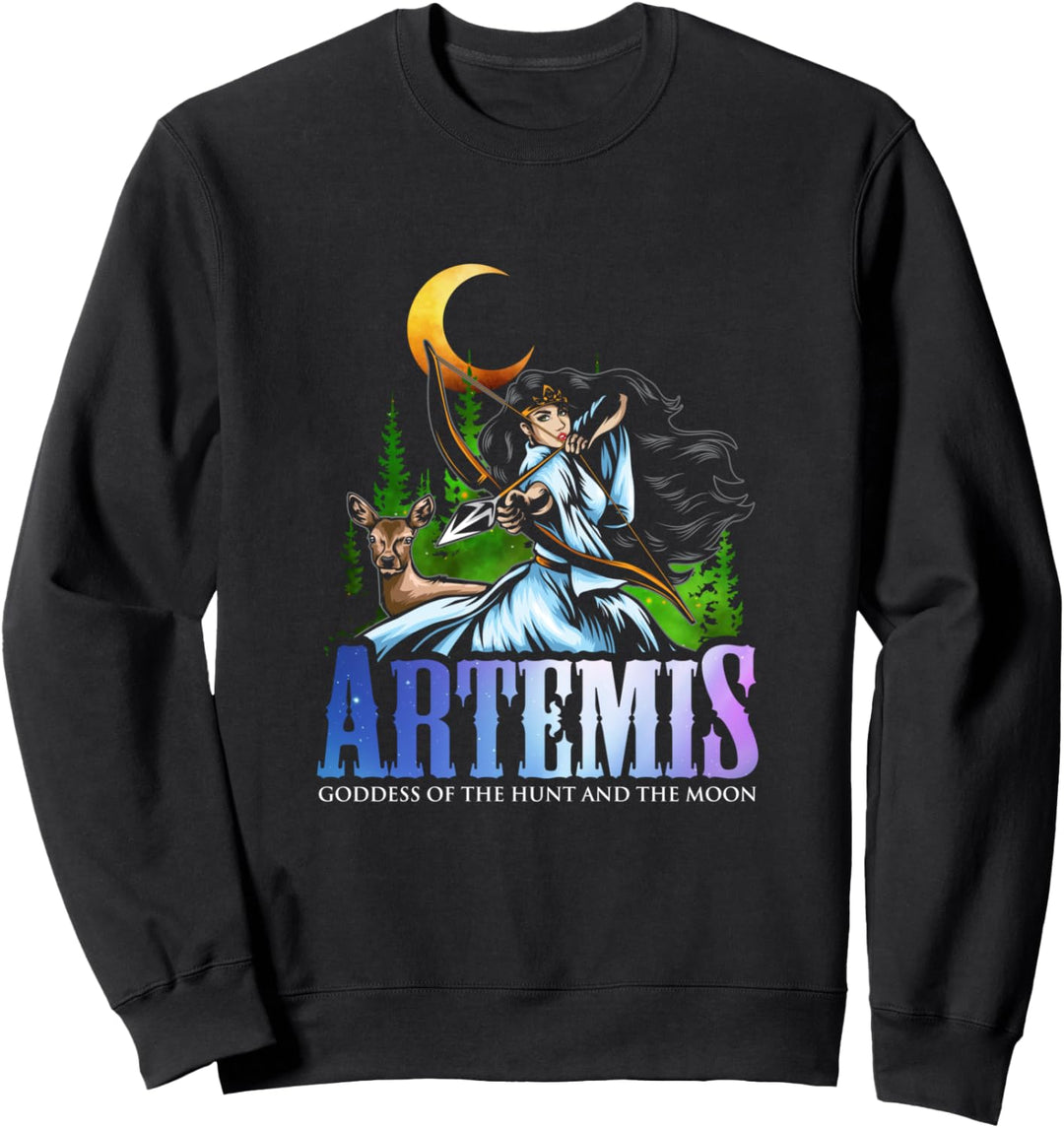 Artemis Mondgöttin Antike griechische Mythologie Sweatshirt