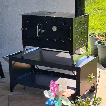 Universal-Untergestell für Gartenofen, Stahl, schwarz emailliert | Geeignet für Gartenöfen, Gartenhe