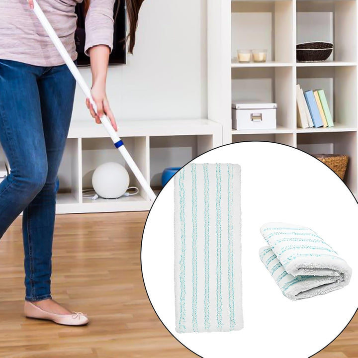5 Stück Wischbezug für Leifheit Clean Twist M Ergo Micro Duo 38x16cm Bodenwischer Ersatzbezug für Le