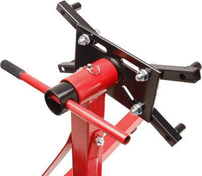 otgerlensker products Motorständer Motorhalter 900 KG mit 6 Rädern + Motorheber Motorkran mit Haken