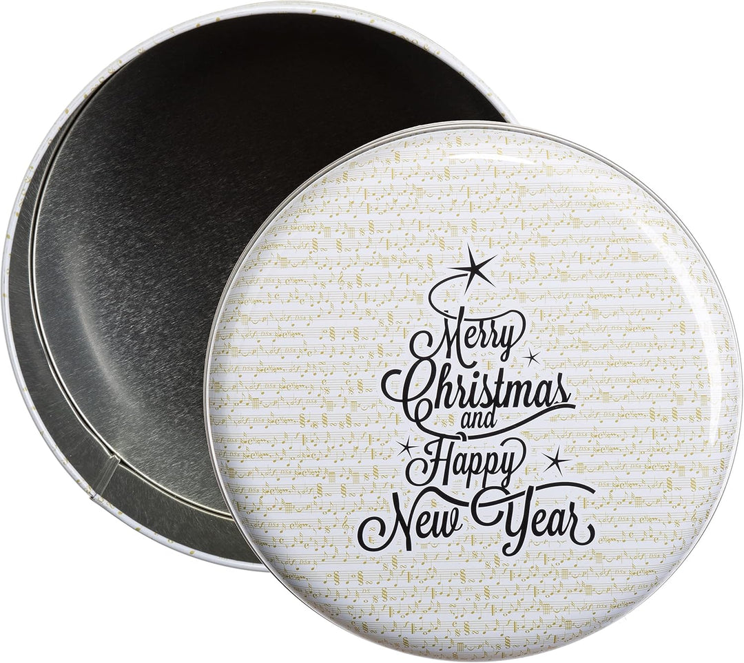 Brandsseller 4er Set Keksdose | Zylinderform | Weihnachtsdose | Plätzchendose | Gebäckdose | Metall